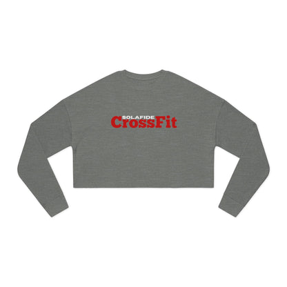 Cropped Sweatshirt w/ Red Logo