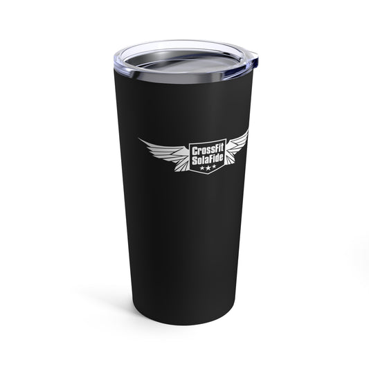 White Logo Tumbler